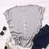 LOVEMI - Lovemi - Loose Round Neck and Short Sleeve T-shirt Blouse