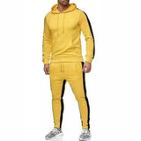 Men's hoodie suit patch strips-Yellow-2