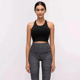 Women's Strappy Yoga Top & High-Waist Leggings-black-7