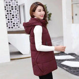 LOVEMI - Lovemi - Mid-length down cotton vest