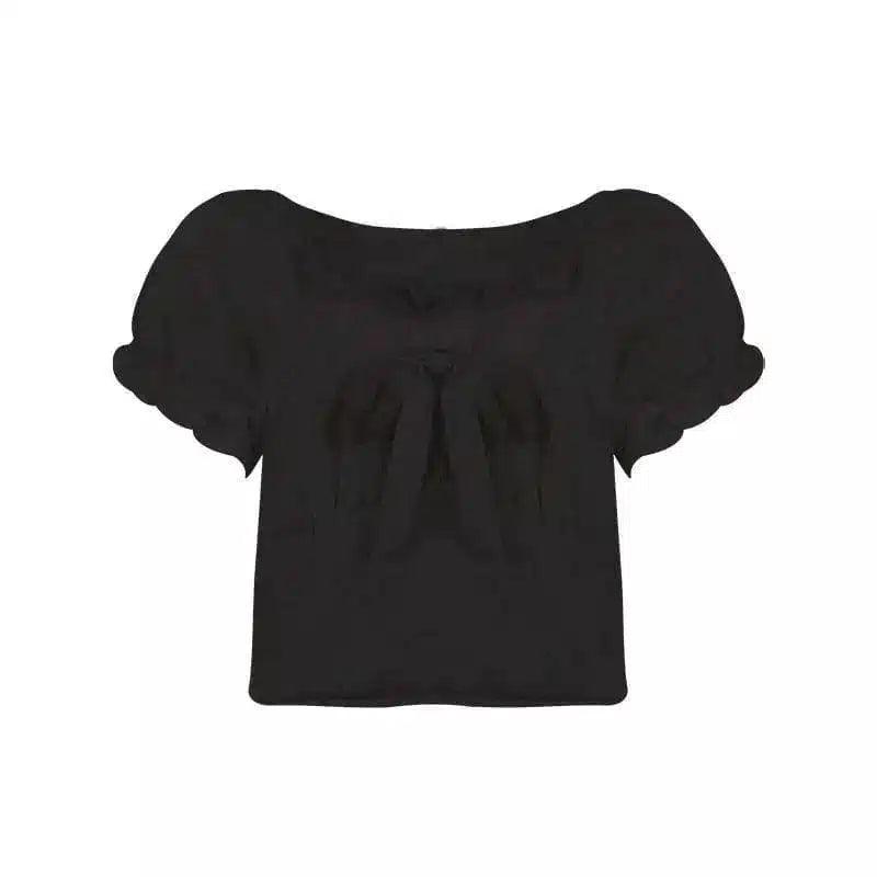 LOVEMI - Lovemi - One Shoulder Lace Chiffon Shirt Women Summer