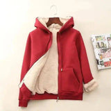 Luxury Cashmere Winter Coats for Cold Days-Red-3