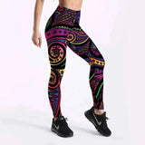 LOVEMI - Lovemi - Printed Black Sexy Leggings