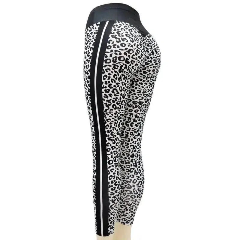 LOVEMI - Lovemi - Printed leopard print bottom yoga pants