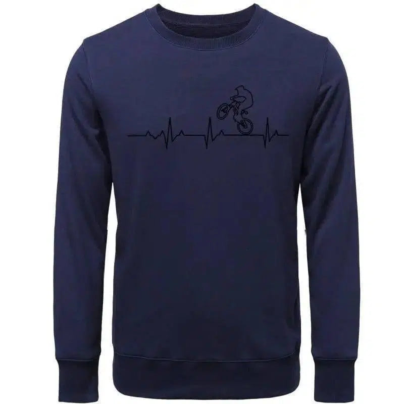 Printed pullover sweater-04Navy Blue-13