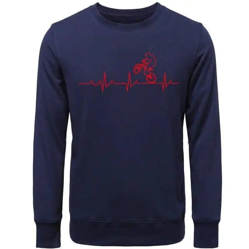 Printed pullover sweater-02Navy Blue-7