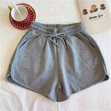 LOVEMI - Lovemi - Pure Color Shorts, Thin, Wide-Legged,