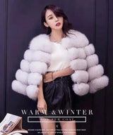 S-3XL Mink Coats Women Winter Fashion FAUX Fur Coat-Fox color-7