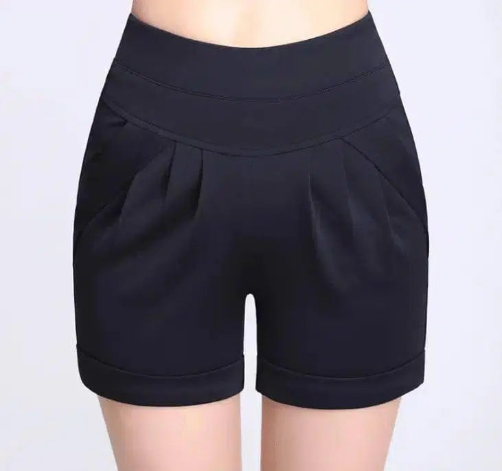 Shorts Chiffon Women Cotton Casual-Royalblue-56