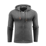 Sport & Daily Solid Color Men Hoodie-Dark Gray-3