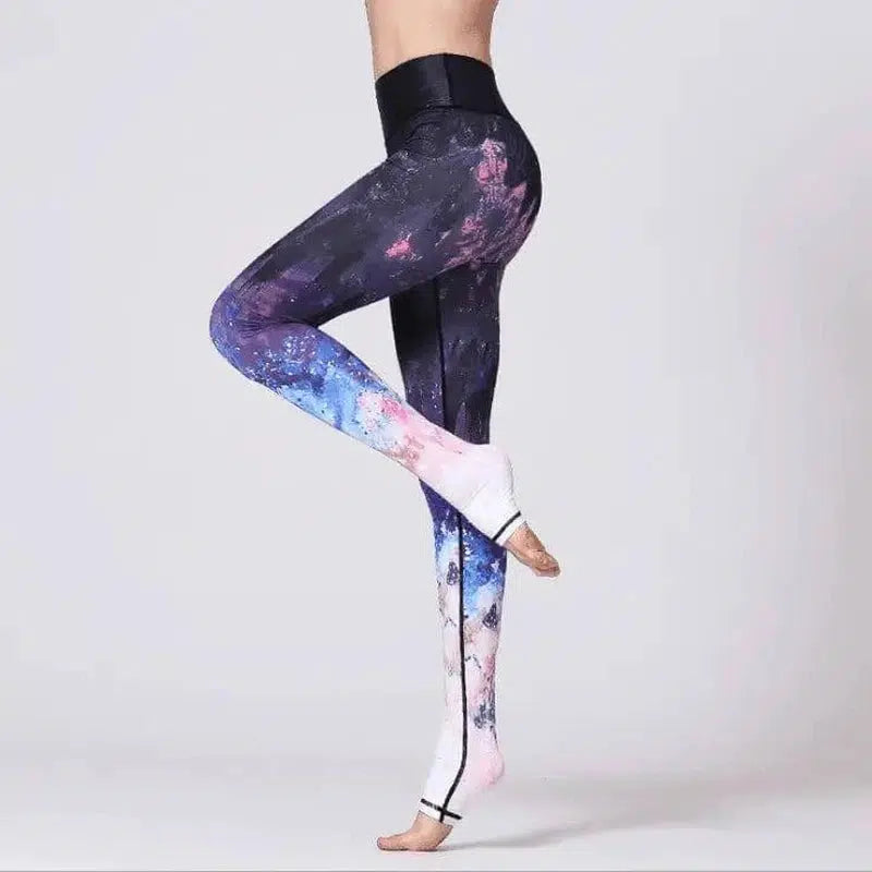 Star gradient yoga pants for girls-Star Gradien-2