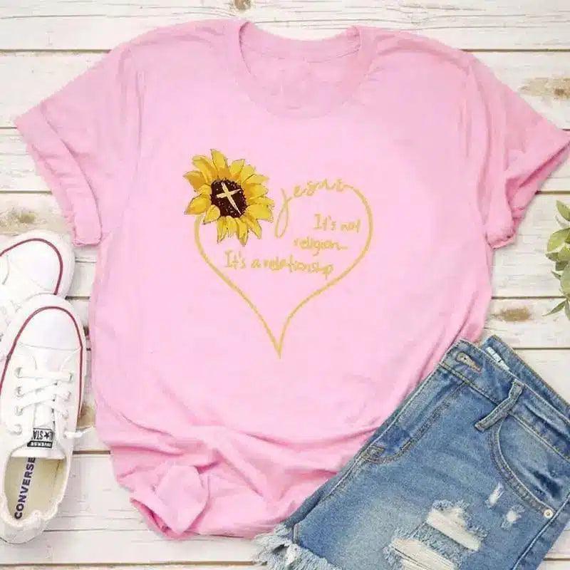 LOVEMI - Lovemi - Sunflower "Its Not Religion Its A Relationship" T