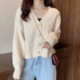 LOVEMI - Lovemi - Twist Sweater Cardigan Jacket Women Autumn Jacket