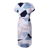 LOVEMI - Lovemi - V-Neck Printed Dress