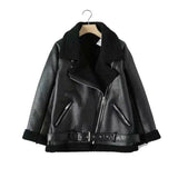 LOVEMI - Lovemi - Winter Faux Lamb Leather Jacket