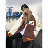 Stylish Female Baseball Uniform Jacket-White-2