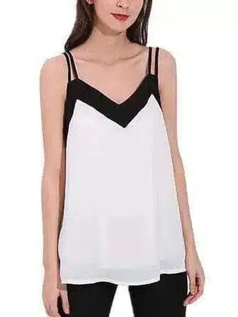 Women's V-Neck Spaghetti Strap Top-1