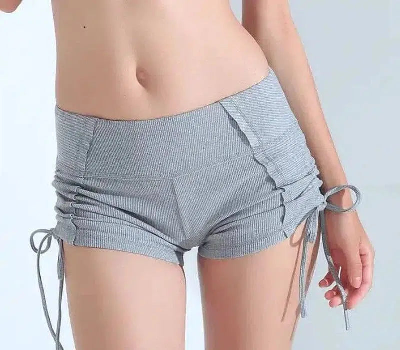 Yoga Pants Shorts female slim pants female running Yoga-Gray-10