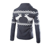 Men's fawn sweater Christmas cardigan sweater-2