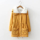 Mid-length Slim-fit Peach Skin Coat-17