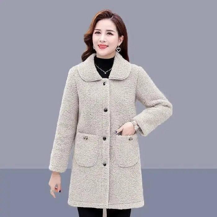 Middle-aged And Elderly Mothers Winter Clothes Keep Warm-Offwhite-2