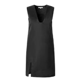 Mini dress loose Casual dresses-Black-2