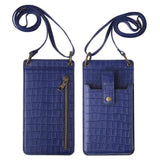 Multi-function Crossbody Bags For Mobile Phone Crocodile-pattern Wallet Card Holder-6