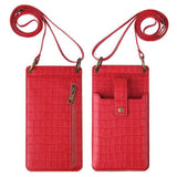 Multi-function Crossbody Bags For Mobile Phone Crocodile-pattern Wallet Card Holder-8