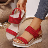 Peep-Toe Wedge Sandals-4