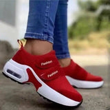 Platform Sneakers Fashion Casual Sports Shoes Women's-Red-1