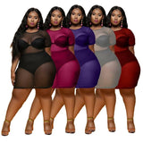 New Plus Size Clothing L-5XL Dresses for Women 2021 Wholesale Maxi Dress Club Outfits Summer Dropshipping-2