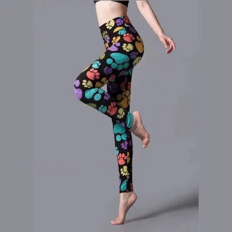 Printed yoga leggings-6