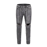 Ribbon jeans-Grey-3