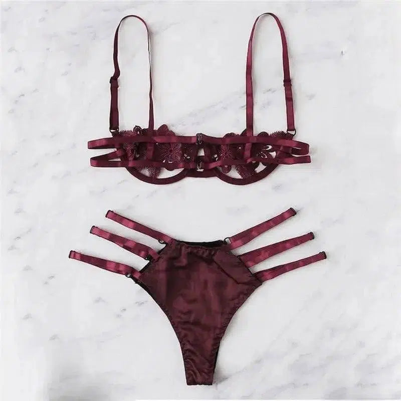 Separate temptation lingerie fun suit-Redwine-1