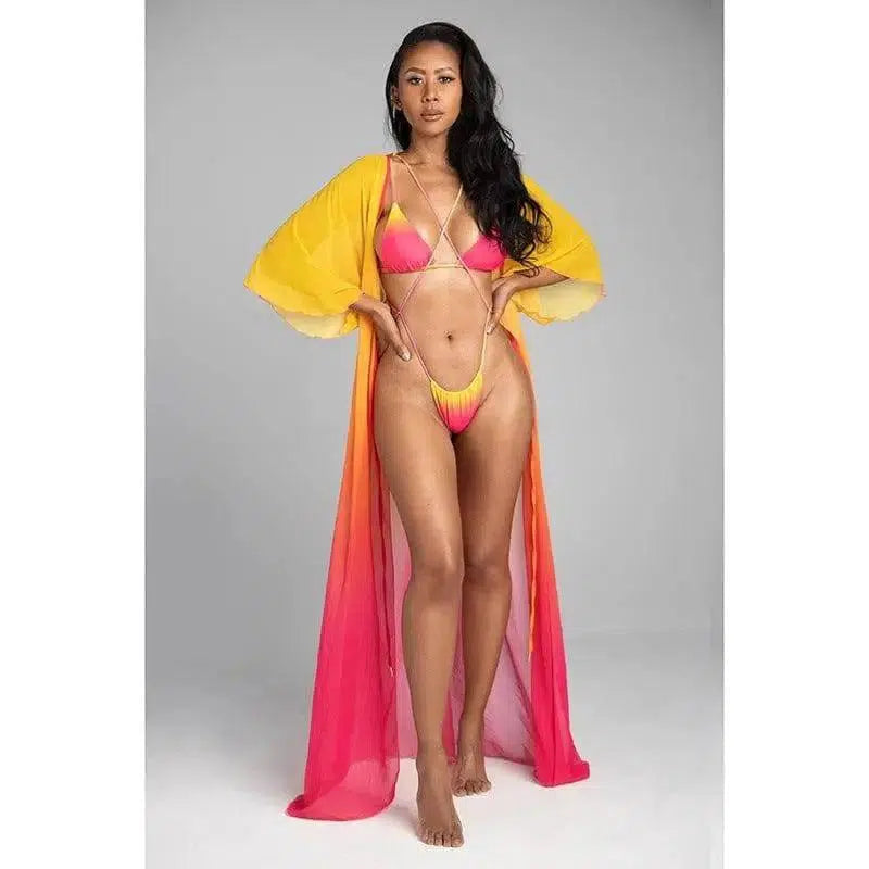 Gradient Swimwear European And American Bikini Split-Swimsuit-2