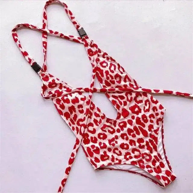 Sexy Women One-Piece Bikini Swimwear Monokini Beach Swimsuit-3style-12