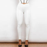 Shascullfites Melody X Cross Solid White High Waist Leather-XS-9