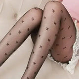 tights with polka dots-Butterfly Black-11