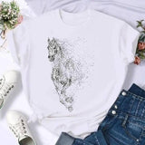 Short Sleeve Butterfly Bow Sweet Flower Fashion Summer Women-22