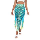 Slim Fish Pants With Raised Hips And Digital Fin Printing-4