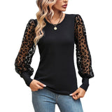 Slim-fit Color Matching Long-sleeved Top-2