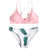 Small split swimsuit-Pink-7