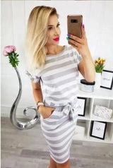 Striped Dress-gray-21