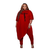 Stylish Plus Size Tunics: XL-5XL Chic Comfort Wear-Red-9