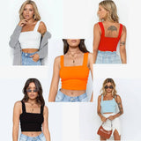 Summer Fashion Women Crop Top Sexy Sleeveless Tank Tops-1