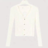 sweater cardigan women Slim sweaters-Beige-7