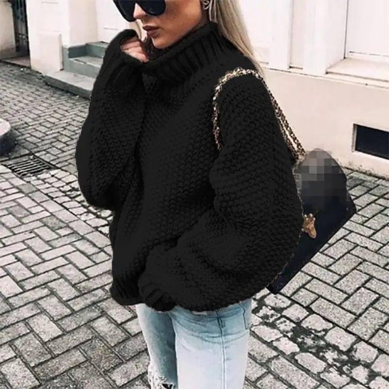 Thick Sweater-Black-3