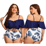 Trendy Plus-Size High-Waisted Bikinis Online-3