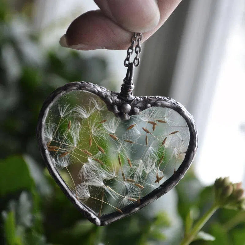 Creative Dandelion Love Wish Necklace-2