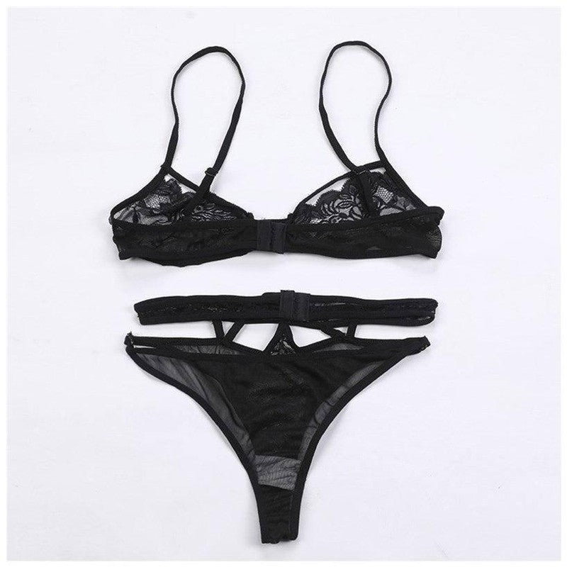 Up And Down Split Two-piece Suit Hollow Out Lingerie-6